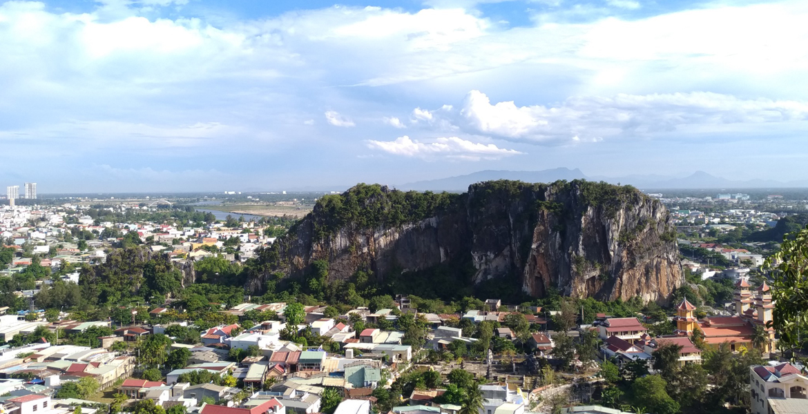 Mountains Of Da Nang From Hoi An